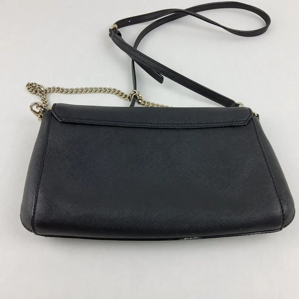 Kate Spade NY Chain Shoulder Handbag Purse Black
